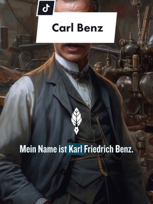 A post by @geschichtenarchiv on TikTok caption: Antwort auf @Patrick Schwengle Von Armut zu Innovation: Die unglaubliche Reise von Carl Benz, dem Erfinder des ersten praktischen modernen Autos #carlbenz #geschichtenarchiv #mercedesbenz #biografie #karlbenz 