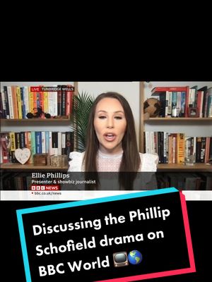 A post by @elliephillipsuk on TikTok caption: She’s gone global baby 📺 🌎😂 Amidst the madness of the past few weeks (silly me thought things would calm down a bit after Eurovision & the BAFTAs) I officially started as a showbiz commentator for @BBC News 🎬🕺🏻 #presenter #host #tvpresenter #fyp #foryou #fyp #fypm #yourpage #fyppage #fypage #fypシ #foryou #foryoupage #greenscreen #dtatdm #showbiz #celebritynews #rundown #showbiznews #breakingnews #news #scandal #drama #gossip #tea #storytime #thatshowbizshow #celebs #celebrities #entertainmentnews #trending #trendingnews #viralnews #dtadtm #phillipschofield