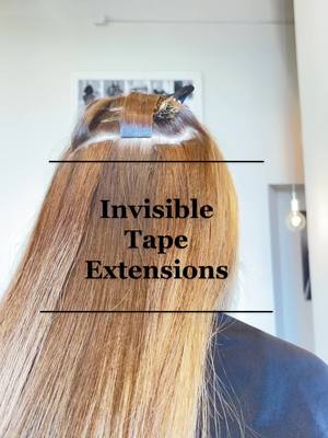 A post by @julesdoeshair on TikTok caption: Tape in extensions have never been more seamless. ✨  #tapeinhairextensions #beautyhacks #hairstyle