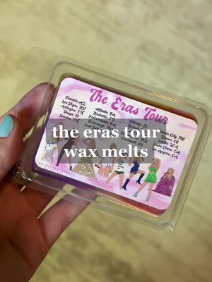 A post by @imaginarycandles on TikTok caption: this is limited time only!💕✨🎸 #theerastour #swifties #taylorswift #theerastourtaylorswift #waxmelts 