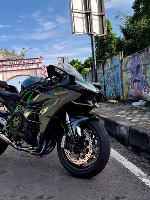 A post by @tom.jerrycat on TikTok caption: #kawasaki #Motorcycle #h2r #kawasakininjah2 