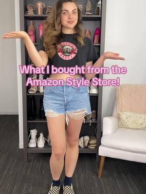 A post by @clevver on TikTok caption: Got a full outfit from the Amazon Style Store! 🛍️👖#seeyouatstyle #amazonstyle @Amazon Fashion 