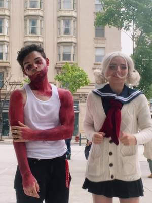 A post by @rodent.kind on TikTok caption: moments before disaster #fyp #bnha #fanexpophilly #cosplay