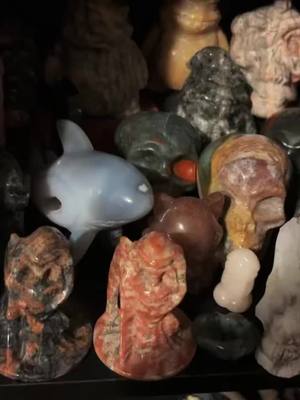 A post by @skydancerslater on TikTok caption: #crystals #crystalcollection #foryou #crystalcarvings