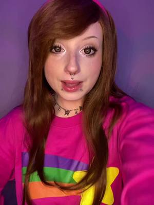 A post by @bat.bones on TikTok caption: #mabel #mabelpines #mabelcosplay #mabelpinescosplay #gravityfalls #gravityfallscosplay 