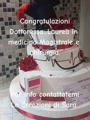 A post by @sara.gege on TikTok caption: torre scenografiche per info contattatemi ritiro a mano zona Roma est Castelverde #medicina #laureamagistrale #tortescenografiche #greysanatomy #neiperte #nuovifollower #🧿 #momenti