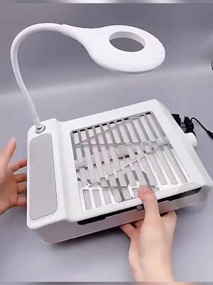 A post by @raya.nail on TikTok caption: Nail dust collector #naildustcollector #naildustextraxtor #nailduster #nailtools #nailmachine #nailsartvideos #nailsupplies #amazonfinds #tiktoknail 