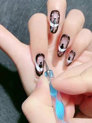 A post by @rayabeautynail on TikTok caption: My nails #nailsartvideos #nailinspo #nailcat #nailtutorial #nailtech #cutenails #naillover #nails💅 #tiktoknailsart #foruyou