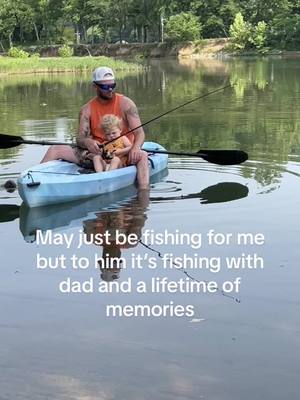 A post by @derekbarbee on TikTok caption: #CapCutVelocity #fyp #river #fishing #fathersonduo