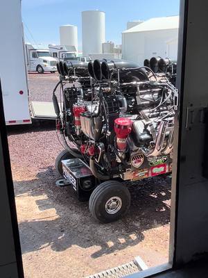 A post by @korporalpunishment on TikTok caption: The sun is out and so is our third motor…It’s race day folks 😎 Session One tonight in Farley, Iowa #ntpa #tractorpulling #Motorsport #fyp #foryoupage #dirt #motor #fullpull 