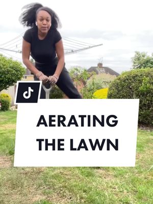 A post by @jessica_grizzle on TikTok caption: AERATED LAWN FAIL #lawncare #lawntok #aerate #aeratingthelawn #grizzlegarden #gardenwithme 