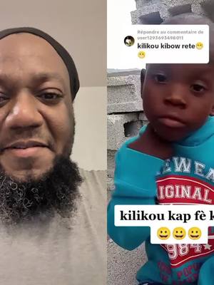 A post by @dreadzaillo on TikTok caption: #duet with @LIL Oli-G Haïti #Kilikou is very funny 😂🤣🤣