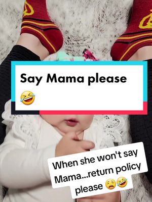 A post by @beautifulcrazy19 on TikTok caption: I don't know who did this first but I had to do this with my daughter 🤣 I was laughing so hard at the end that I couldn't even do it right. 🤦🏻‍♀️🤷🏻‍♀️🤣#MomsofTikTok #mama #canyousaymama #dada #funny #joking  #iloveher 