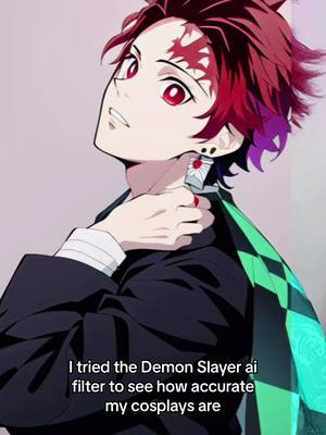 A post by @siraminu on TikTok caption: Netflix, you know how to contact me 😎👉🏼👉🏼 #demonslayerai #demonslayer #aifilter #maincharactersyndrome 