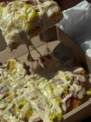 A post by @lyricalashawn on TikTok caption: Thee viral chicken bacon ranch pizza from subway ! 10/10 recommend ! #tiktokpizza #subwaypizza #viralpizza #cbrpizza #fyp