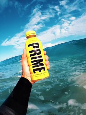 A post by @kammerankeola on TikTok caption: The first @PRIME bottle to get barreled! #hawaii #gopro #drinkprime 