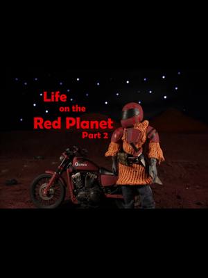 A post by @fatbirdthings on TikTok caption: Life on the Red Planet, part 2 #stopmotion #animation #oc #originalcharacter #redplanet #originalcontent #lifeontheredplanet #oc 