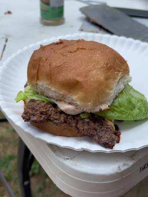 A post by @midwestbbqboy on TikTok caption: #smashburger hit different with that @Dan-O’s Seasoning on them. #blackstone #viral #Summer 