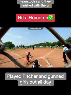 A post by @softballdad1988 on TikTok caption: Jerzie had a great day today picking up with another team while her team is off for the summer. #8u #8usoftball #travelsoftball #fyp #fyi 