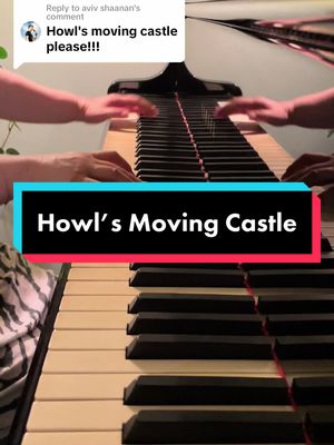 A post by @angelalalala96 on TikTok caption: Replying to @aviv shaanan   Anytime I hear this I think of that Renaissance picture challenge #howlsmovingcastle #piano #fyp 