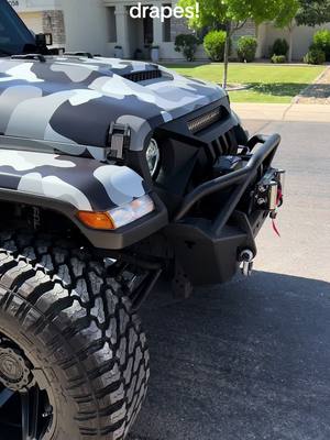 A post by @brucek on TikTok caption: Does the carpet match the drapes? #jeepgladiator #jeeps #funny 