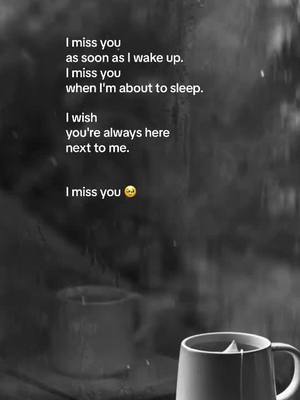 A post by @ on TikTok caption: I miss you 🥹 #soft_amethyst #lovequotes #foryou #imissyou 