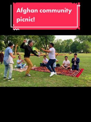 A post by @oliviahaynesansari on TikTok caption: Afghan community picnic! @Nabi Roshan official @Ansari #afghan #community #afghanfood #afghanmusic #worldrefugeeday #interculturalcouple #افغانستان #غذای_افغانی #افغانستانی #موسیقی_افغانی #کباب #احمد_ظاهر 