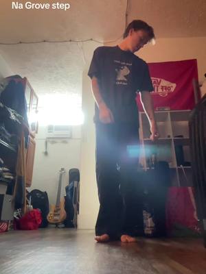 A post by @lukerin1 on TikTok caption: Just found out that people are doing this and I love it! I love pinegrove #pinegrove #grove #step #grovestep #pinegroveshuffle #midwestemo 