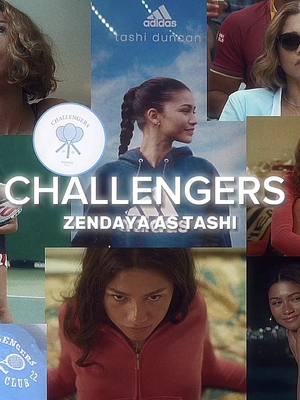 A post by @tomhollandsdaya on TikTok caption: #CHALLENGERS: ZENDAYA AS TASHI 🎾🩵 #zendaya #zendayaedit #zendayacoleman #challengersedit #tashi #tashiduncan #tashidonaldson #tennis 