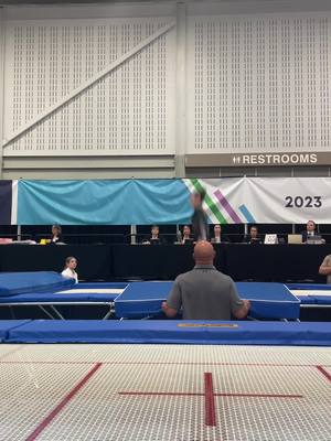 A post by @cmg_2_3 on TikTok caption: 2023 National Champ! 10.0 HD score! #trampoline #uschampionships #champion 