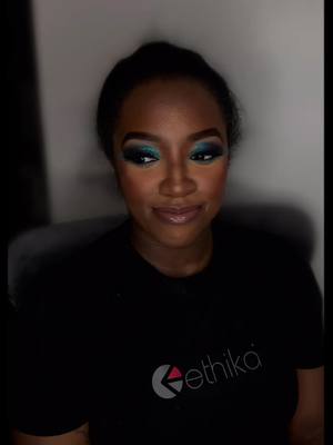 A post by @genevamarie_beauty on TikTok caption: #glammakeup #beauty #blackgirlmagic #melaninqueen #fyp