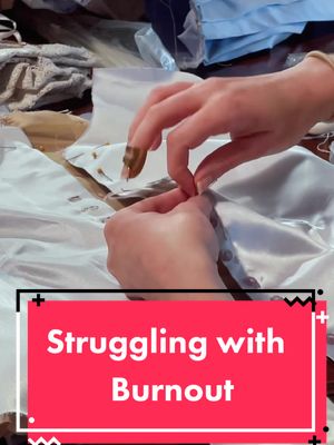 A post by @welldressedhistorian on TikTok caption: Burnout doesnt equal failure, its a time for healing and rediscovery. #burnoutrecovery #sewingjourney #seamstressesoftiktok 