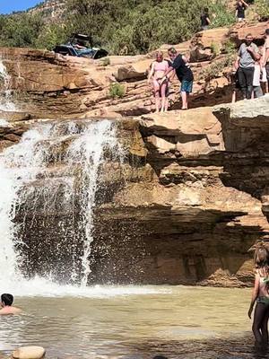 A post by @joefirefighter on TikTok caption: Fun at Torquerville falls Utah. 