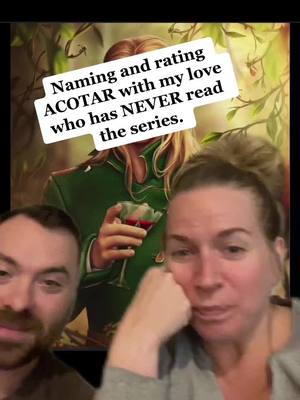 A post by @30ishandthriving on TikTok caption: Hes agreed to read ACOTAR! But first, a little game!  #BookTok#acotar #firsttimereader #fairysmut 