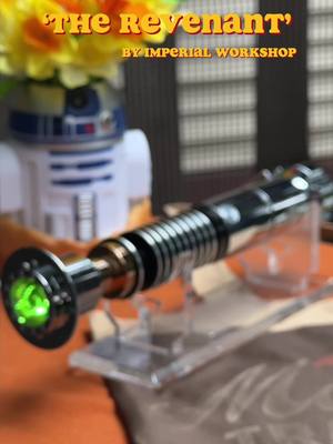 A post by @hannah.emp on TikTok caption: The Revenant by @Imperial Workshop 💚✨ audio credit: @Ben Edits 💫  #lukeskywalker #starwarsfans #lightsaberunboxing #lightsabers #lightsaber #starwars 