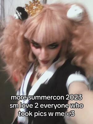 A post by @1800nasty on TikTok caption: sOOO many of the cosplayz there were so cool u guys r awesome #washington #summercon #summercon2023 #convention #wastatesummercon #junkoenoshima #junkoenoshimacosplay #danganronpa 