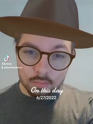 A post by @heyitskodacow on TikTok caption: #onthisday