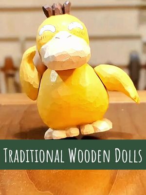 A post by @woodcarving.amateur on TikTok caption: Click on the profile picture to go to my homepage and find more interesting videos! 🤡🤡#plantvszombie #woodendolls #traditionalskills #fyp 