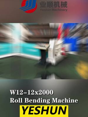 A post by @platerollingmachine on TikTok caption: Roll Bending Machine - W12-12*2000 #rollingmachine #platerollingmachine #plateroller #platerolling #machine #tuberolling #bendingmachine #tubebendingmachine #rollbendingmachine #rollbending