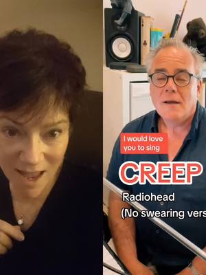 A post by @profannemarie on TikTok caption: #duet with @Sheridan #sheridan #voiceeffects CREEP