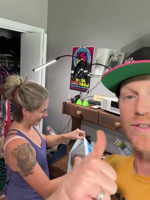 A post by @helmetflair on TikTok caption: Here’s a little tour of the worldwide HQ of Helmet Flair (aka our spare bedroom 🤣). From here, we do all of our customer support, retail orders and marketing stuff. We love it. Bringing joy to helmets every day 🤘🏼 #SmallBusiness #helmet 