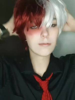 A post by @ss_cosplay2.0 on TikTok caption: #shototodorokicosplay #mhacosplay #dekusquad #mha #bnha #todoroki #todorokishoto #fyp 