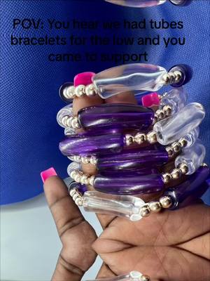 A post by @pinkiajewerly on TikTok caption: New tubes bracelets just dropped👀👀 link in bio to shop🛍️🛍️  #smallbusinessowner #handmade #tubesbracelet #beadedbracelets #braceletshop #bracelets #shoponline🛍 #teengirl #girlythings #prettygirls #cutebraceletsforsale #banglesbracelets #supportsmallbusiness #pov #musthaveproducts #blackownedbusiness #glassbeadsjewellery #beadwork #fyp #explore #cheapjewellery #diybracelets#DIY 