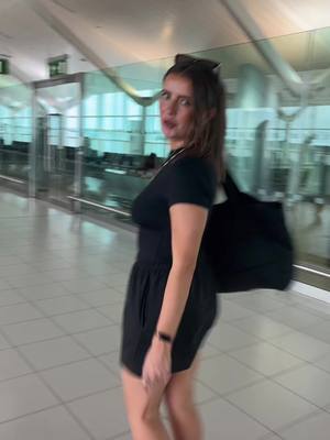 A post by @catherinejones1 on TikTok caption: If u saw us running through Birmingham airport no u didnt @Sarah Jones #fyp 