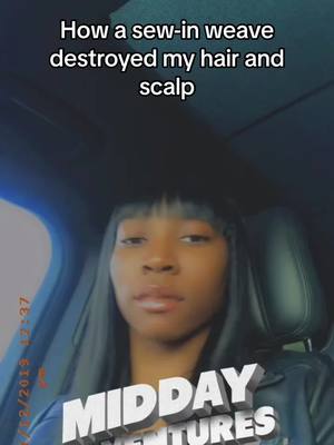 A post by @greatroyalwife on TikTok caption: Be careful who touches your hair 😪   #Alopecia #HairLoss #Hairstyle #HairFallingOut #fyp #sewin #sewintutorial #NaturalHair #scar #bigchop #NaturalHair #hairtok #scalpcare #Tensionalopecia #sewinleaveout #ProtectiveStyles #BlackGirlTikTok #sewininstall #foryou #trending 