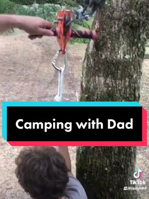 A post by @jodyh84 on TikTok caption: Took the boys camping before i went overseas. They wanted to try the zipline. #comedy #fypシ #camping #ziplining #dadsoftiktok #campingstories 