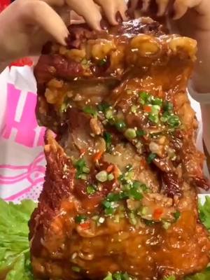 A post by @zhangymq32s on TikTok caption: I’m best at eating meat!#starteating #finefood #foryou 