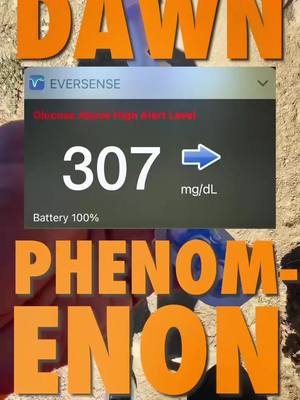 A post by @typeoneoutdoors on TikTok caption: Yeah. It's one of those things that makes type one really SUCK but it's a reality most of us live with. #dawnphenomenon  My solution: insulin Easy i know.  But it's the type that has worked for me.  Inhalable Afrezza insulin.  Only 4u is all it takes especially while moving.  Alpine start BG's... You've met your match.  😆 #t1dtiktok #typeoneoutdoors #t1dsinthewild #t1d #diabeticswhohike #afrezzainsulin #insulin #insulinbolus