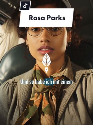 A post by @geschichtenarchiv on TikTok caption: Ein Symbol der Freiheitsbewegung: Rosa Parks #rosaparks #apartheid #geschichtenarchiv #rassissmus #wahregeschichte 