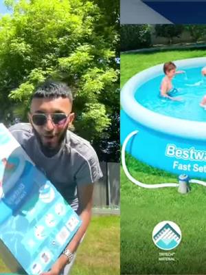 A post by @like118to on TikTok caption: #Inflatable swimming pool